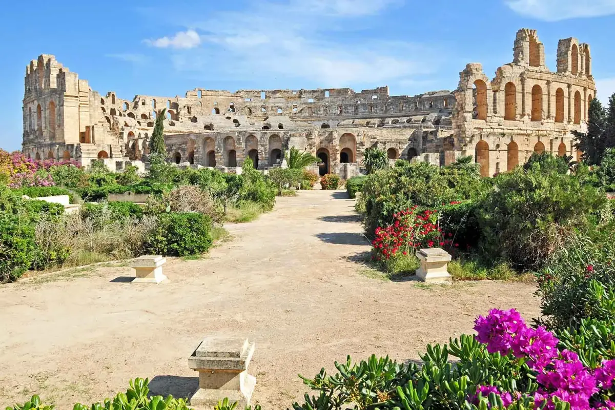 El Djem Colosseum - panoramic view thumbnail